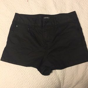 Black high waisted shorts